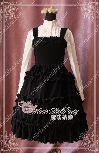 Sweet Magic Tea Party JSK Floral Velveteen suit Lolita Dress