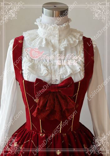 Sweet Magic Tea Party JSK Chest supporting Bronzing Long Lolita Dress