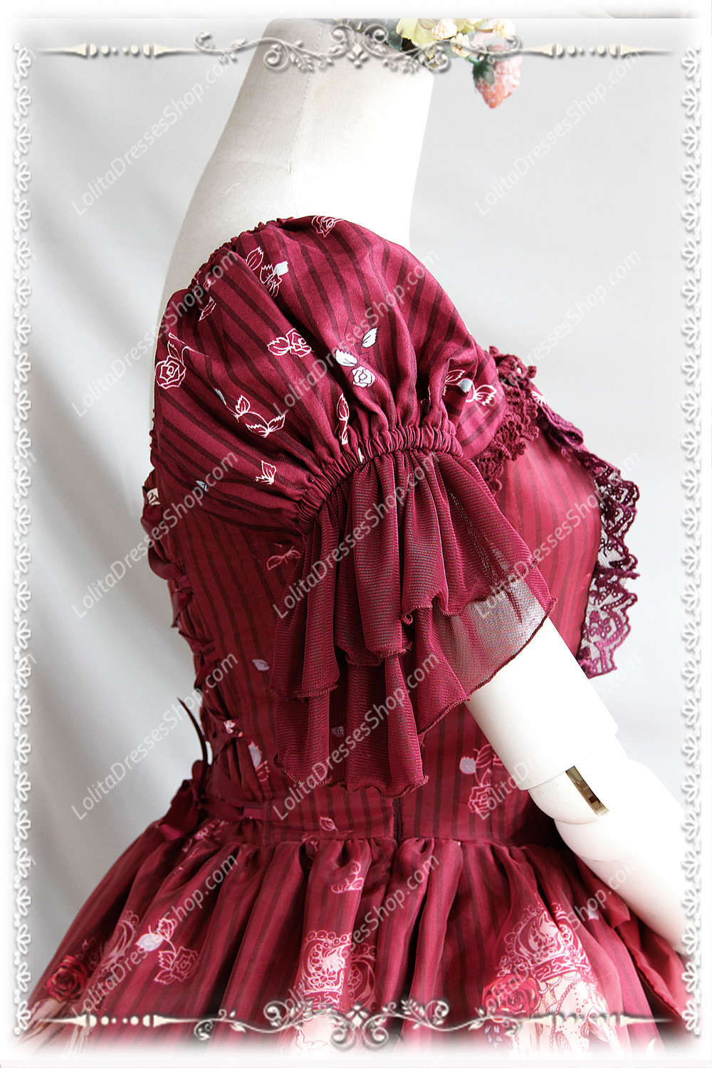 Sweet Cotten Print Jangled Infanta Lolita Dress