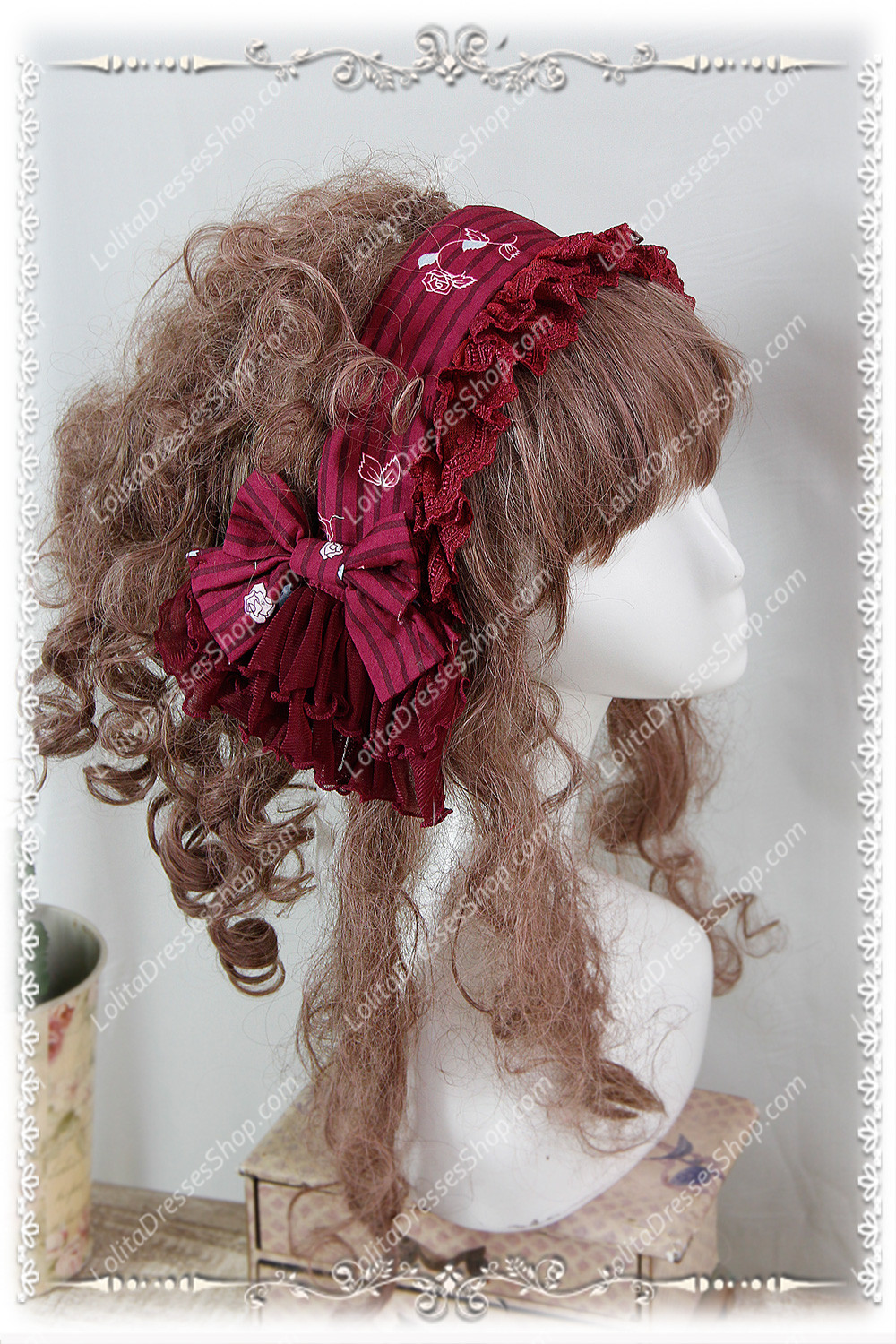 Sweet Cotten Print Jangled Infanta Lolita Hair Band