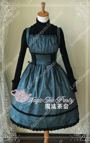 Sweet Cotten Magic Tea Party JSK Floral Aoweina Lolita Dress