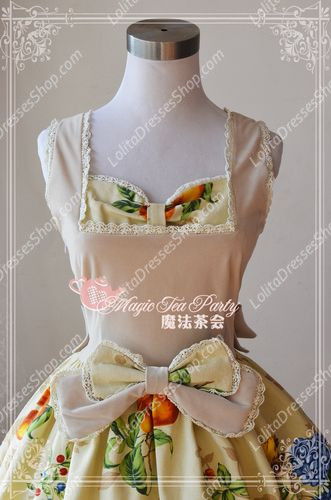 Sweet Cotten Magic Tea Party JSK Floral Flower Print Lolita Dress