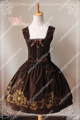 Sweet Magic Tea Party JSK Floral Swan Lake Embroidery Lolita Dress