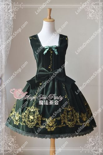 Sweet Magic Tea Party JSK Floral Swan Lake Embroidery Lolita Dress