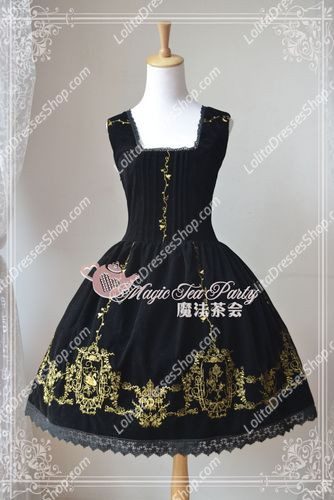 Sweet Magic Tea Party JSK Floral Swan Lake Embroidery Lolita Dress
