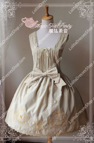 Sweet Magic Tea Party JSK Floral Swan Lake Embroidery Lolita Dress