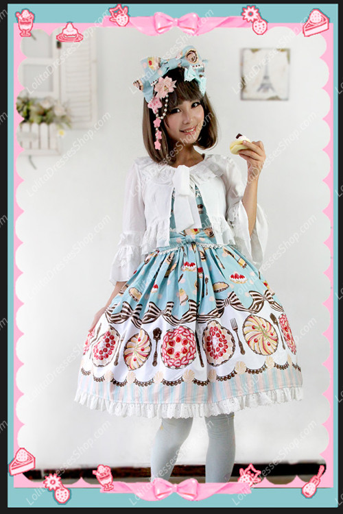 Sweet Cotten Three Quarter Chiffon Infanta Lolita Shirt