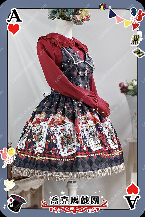 Sweet Cotten Jock Circus Print Infanta JSK Lolita Dress