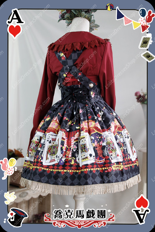 Sweet Cotten Jock Circus Print Infanta JSK Lolita Dress