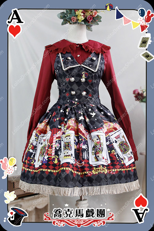 Sweet Cotten Jock Circus Print Infanta JSK Lolita Dress