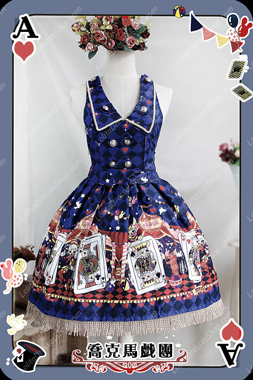 Sweet Cotten Jock Circus Print Infanta JSK Lolita Dress