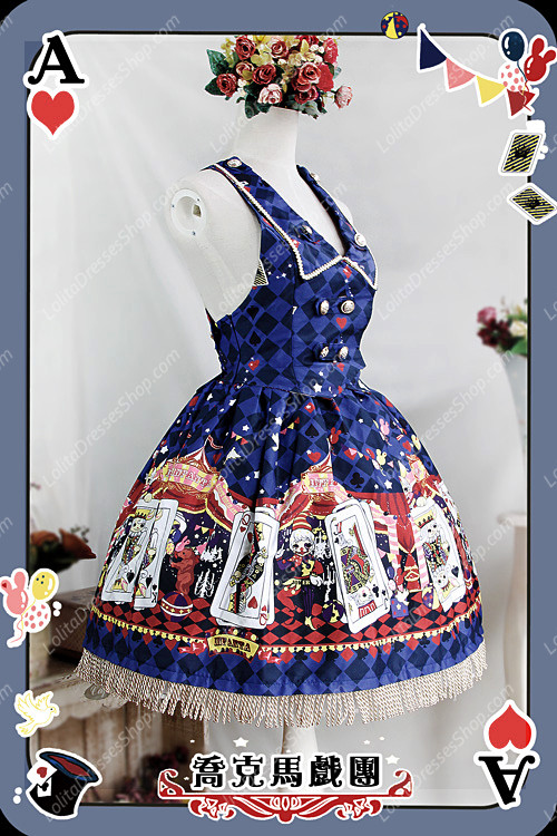 Sweet Cotten Jock Circus Print Infanta JSK Lolita Dress