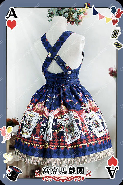 Sweet Cotten Jock Circus Print Infanta JSK Lolita Dress