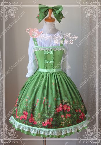 Sweet Magic Tea Party JSK Floral Flower Garden Lolita Dress