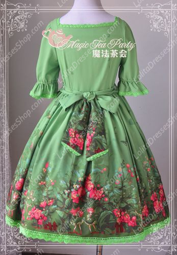 Sweet Magic Tea Party Op Floral Flower Garden Lolita Dress
