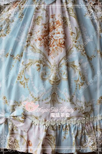 Sweet Magic Tea Party JSK Flowers Print Lolita Dress