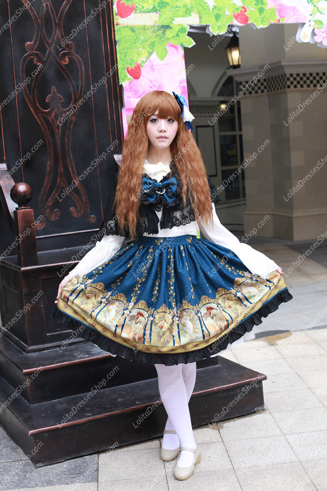 Sweet Cotten Original Print Souffle Song Lolita Dress