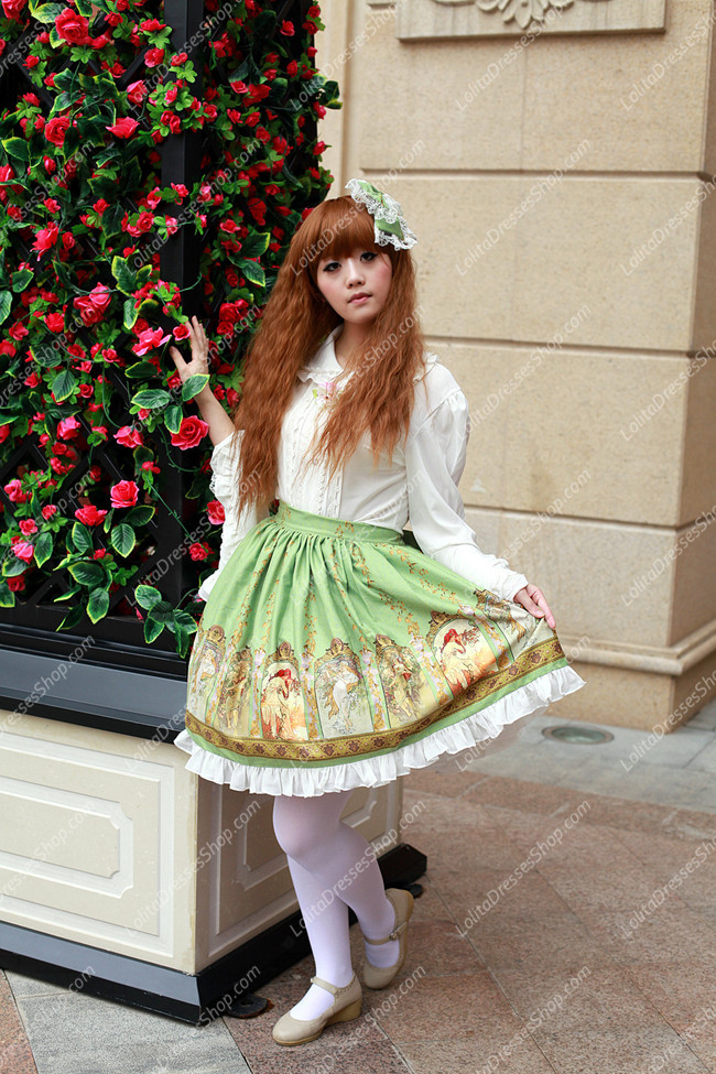 Sweet Cotten Original Print Souffle Song Lolita Dress