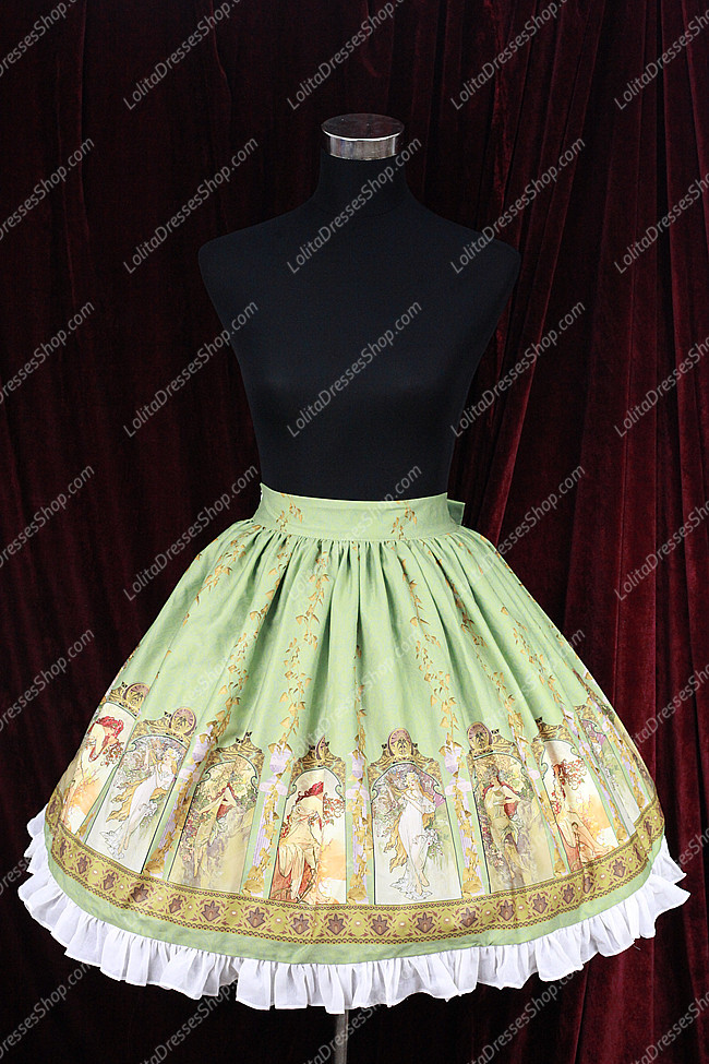 Sweet Cotten Original Print Souffle Song Lolita Dress