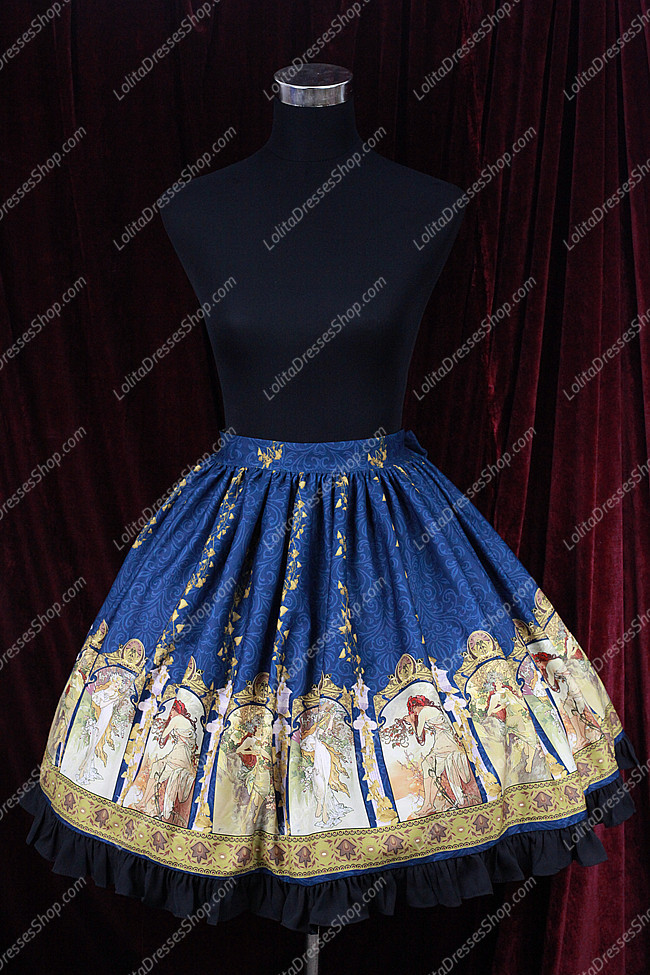 Sweet Cotten Original Print Souffle Song Lolita Dress