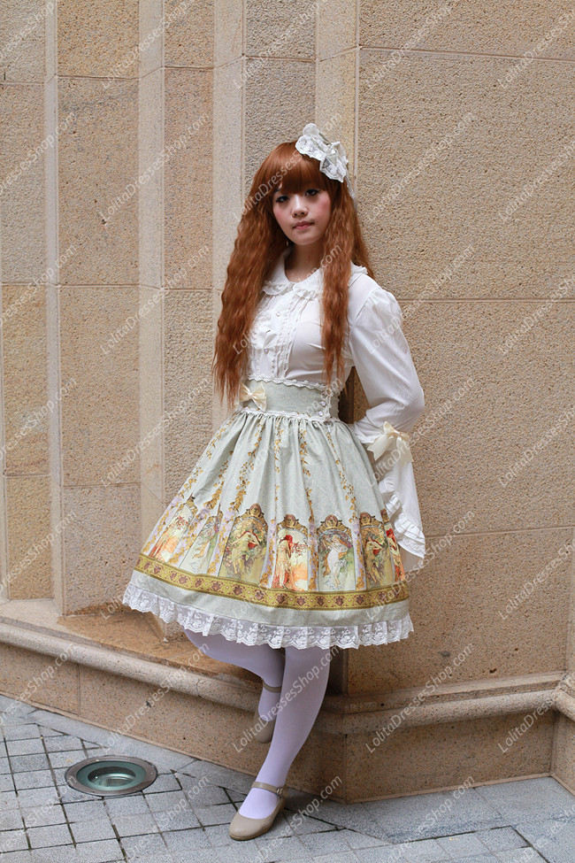 Sweet Cotten Original Print Souffle Song Lolita Dress