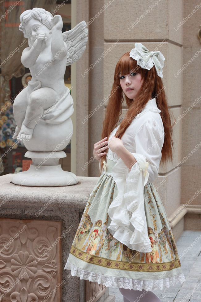 Sweet Cotten Original Print Souffle Song Lolita Dress