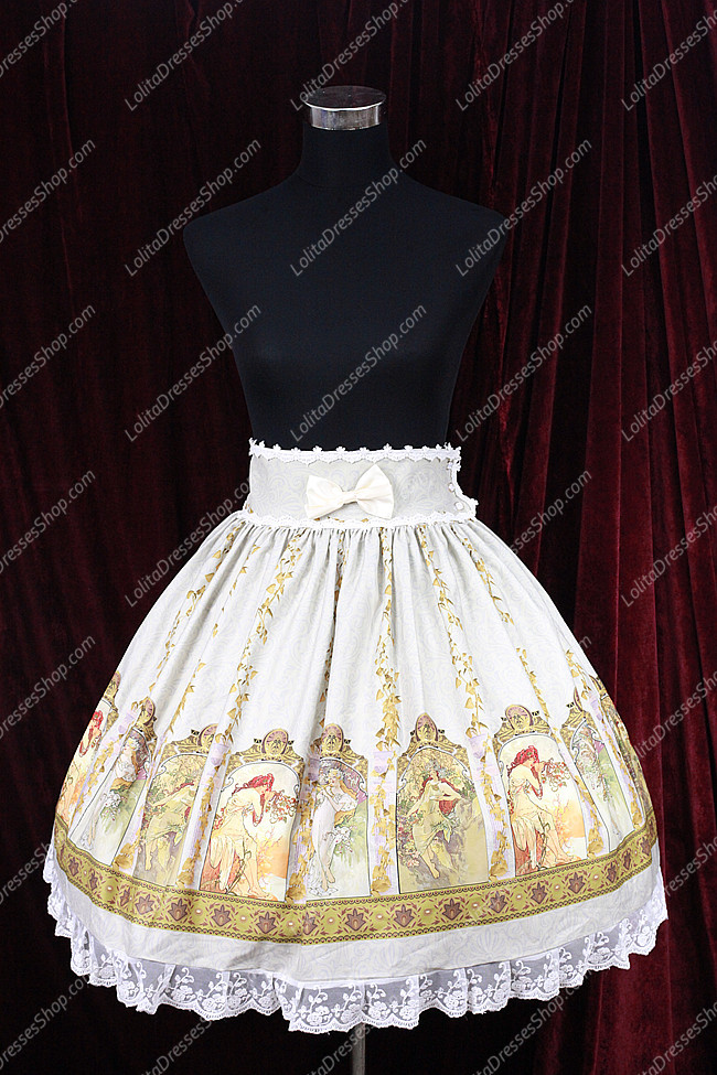 Sweet Cotten Original Print Souffle Song Lolita Dress