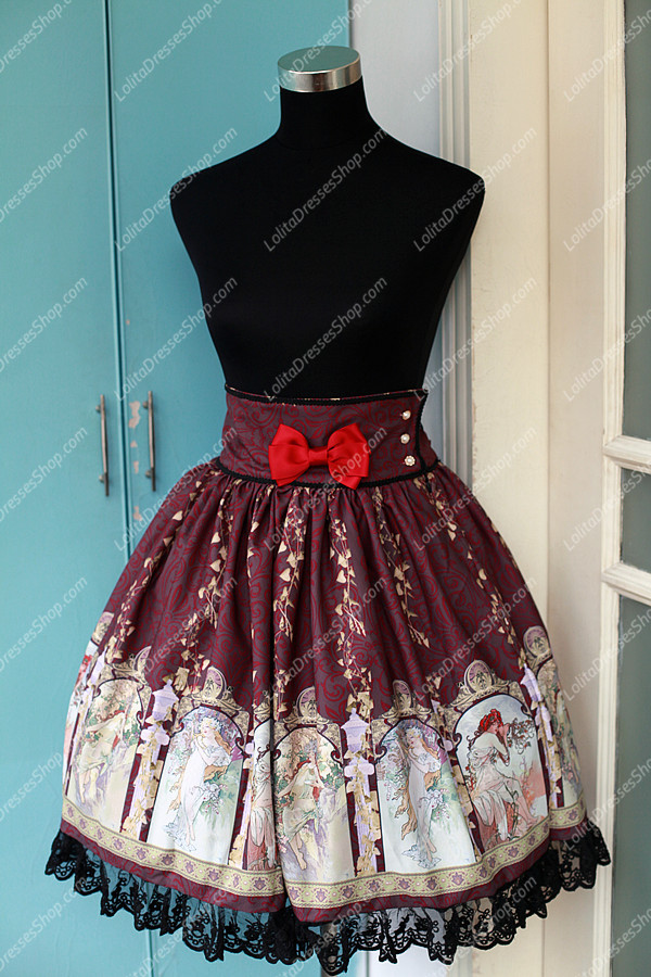 Sweet Cotten Original Print Souffle Song Lolita Dress