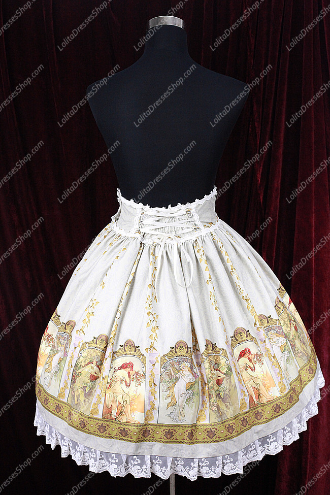 Sweet Cotten Original Print Souffle Song Lolita Dress