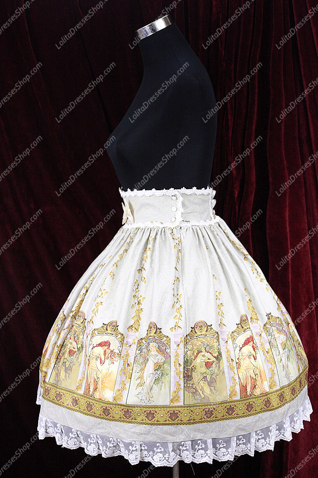 Sweet Cotten Original Print Souffle Song Lolita Dress