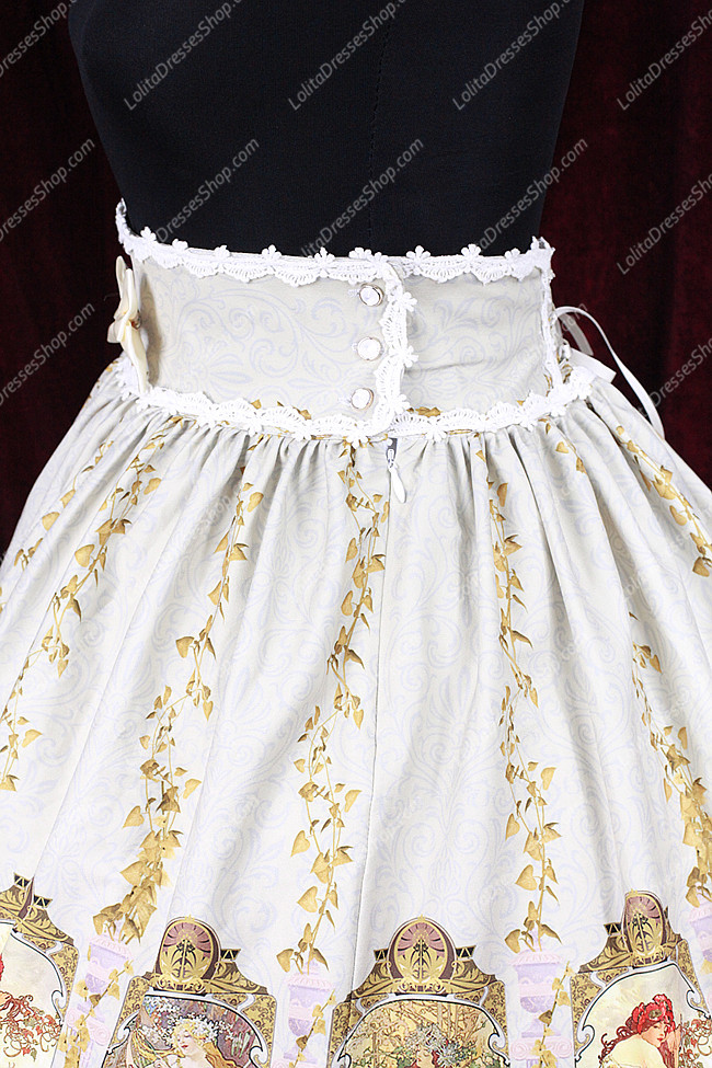 Sweet Cotten Original Print Souffle Song Lolita Dress