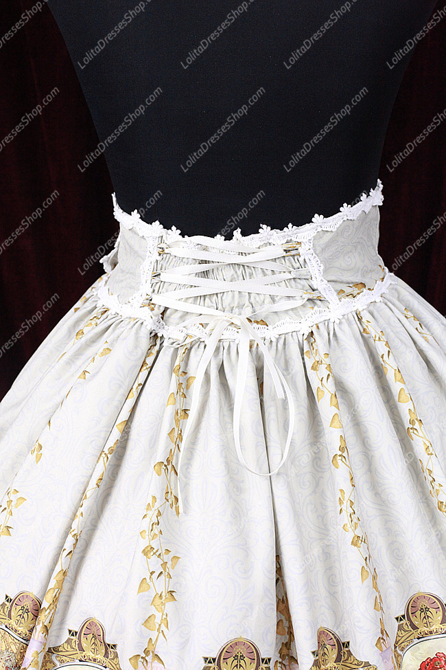 Sweet Cotten Original Print Souffle Song Lolita Dress