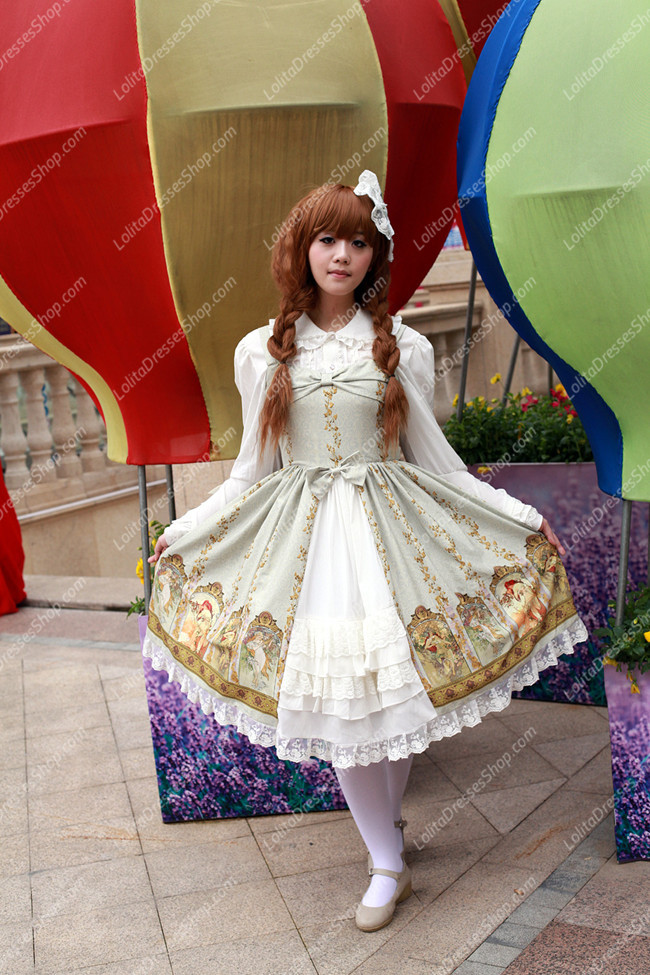 Sweet Cotten Original Print Souffle Song Lolita JSK