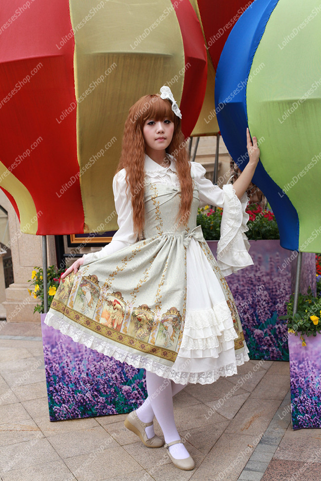 Sweet Cotten Original Print Souffle Song Lolita JSK