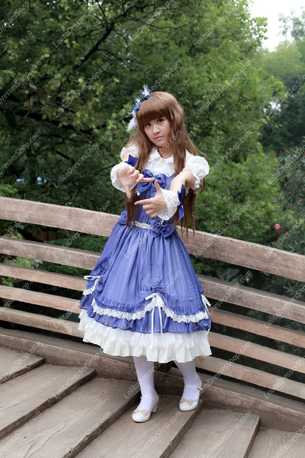 Sweet Cotten Summer Solid Color Souffle Song Lolita JSK Dress