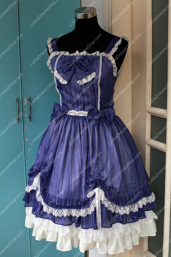 Sweet Cotten Summer Solid Color Souffle Song Lolita JSK Dress