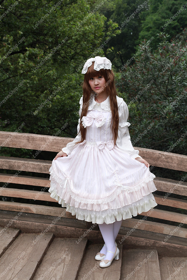 Sweet Cotten Summer Solid Color Souffle Song Lolita JSK Dress