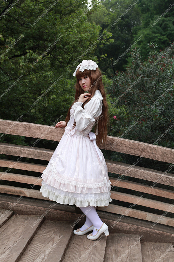 Sweet Cotten Summer Solid Color Souffle Song Lolita JSK Dress