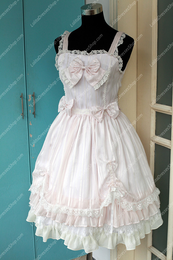 Sweet Cotten Summer Solid Color Souffle Song Lolita JSK Dress