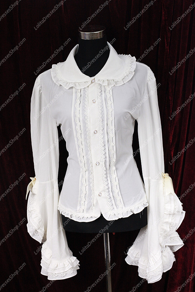 Sweet Cotten Summer Puff-sleeve Souffle Song Lolita Shirt