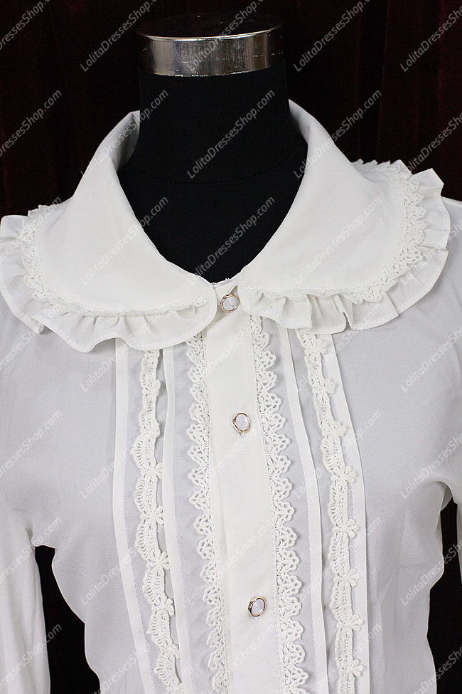 Sweet Cotten Summer Puff-sleeve Souffle Song Lolita Shirt