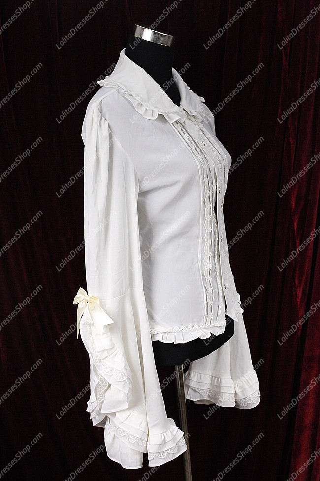 Sweet Cotten Summer Puff-sleeve Souffle Song Lolita Shirt