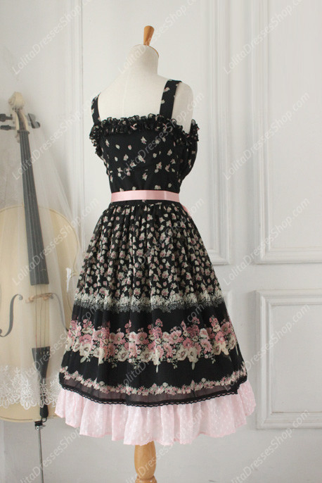 Chiffon Lace Fashion Vintage Gaeden Pastoral embroidery Lolita Dress