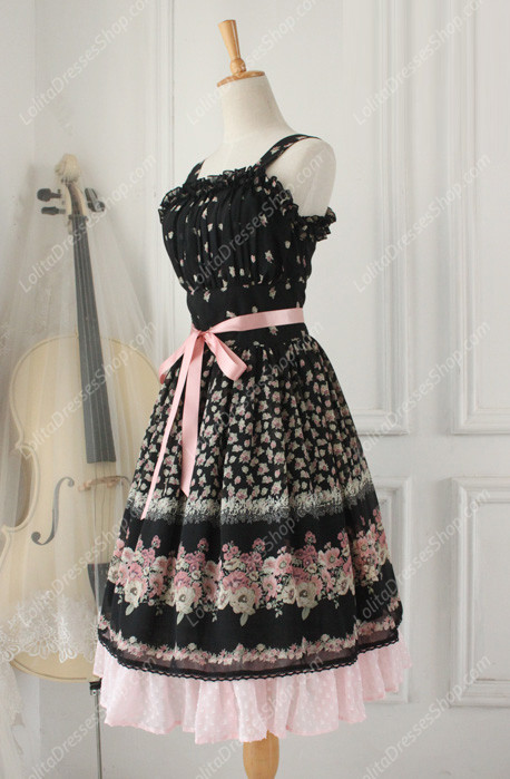 Chiffon Lace Fashion Vintage Gaeden Pastoral embroidery Lolita Dress