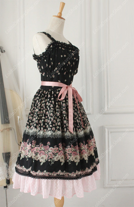 Chiffon Lace Fashion Vintage Gaeden Pastoral embroidery Lolita Dress