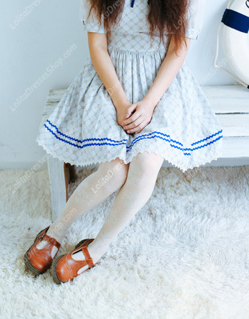 Sailor preppy chic Vintage peaceful sea cotton Lolita Dress