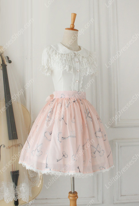 Alice Sweet Tale Vintage Knot organza Lolita Skirt