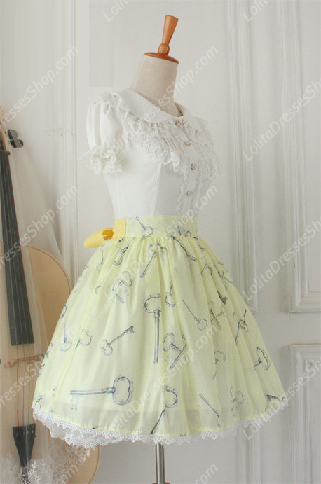Alice Sweet Tale Vintage Knot organza Lolita Skirt