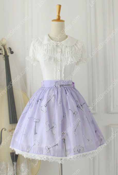 Alice Sweet Tale Vintage Knot organza Lolita Skirt