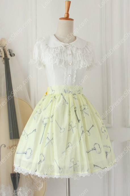 Alice Sweet Tale Vintage Knot organza Lolita Skirt